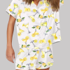 Lemon Drop Martini Watercolor Cocktail Beverage Alcohol Wedding Clipart Margarita Pajama Set 2