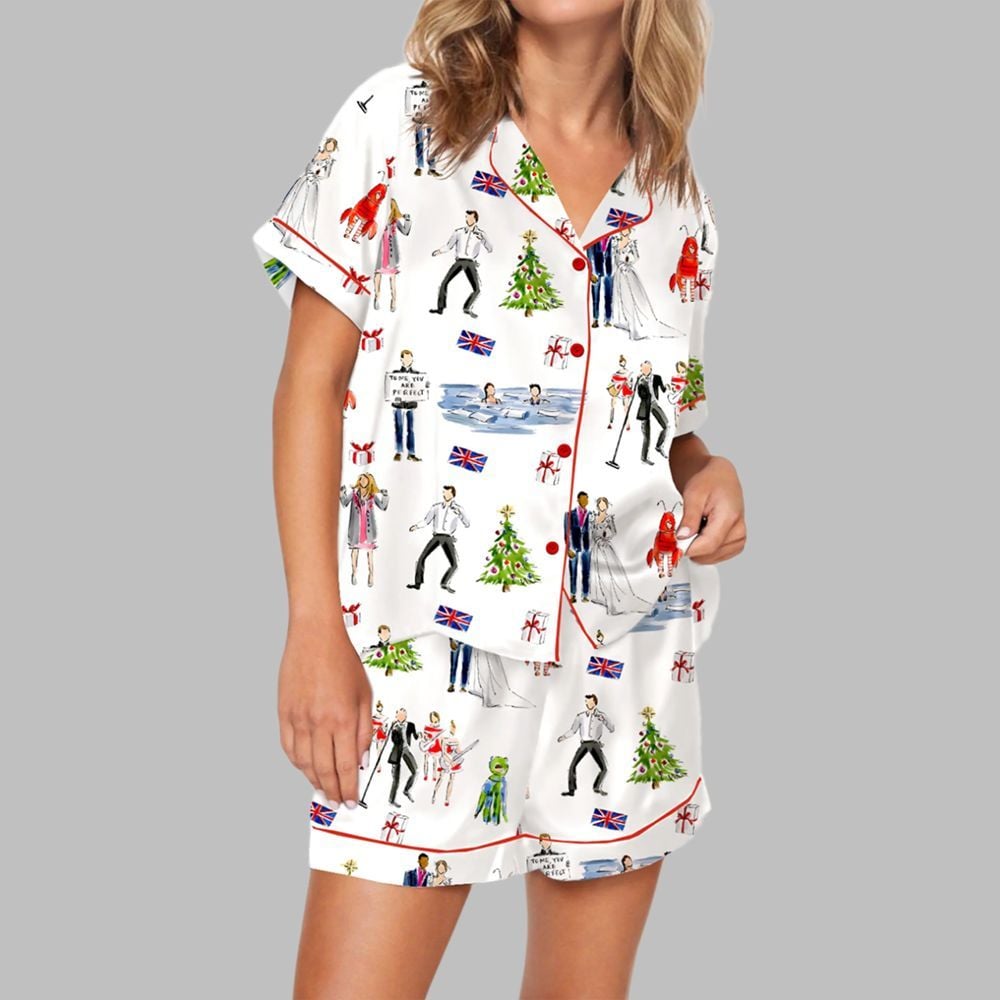 Love Actually Christmas Pajama Set For Women 0 Love Actually Christmas Pajama Set For Women 0