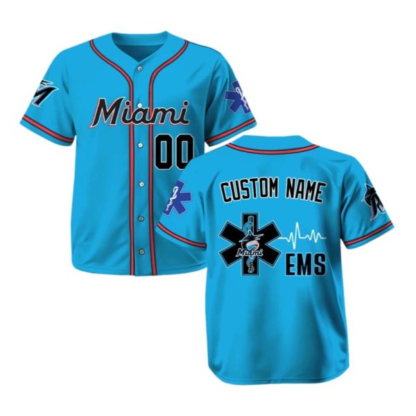 Marlins EMS Appreciation 2025 Baseball Jersey 1 2
