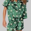 Martini Cocktail Short Sleeve Pajama Set 3