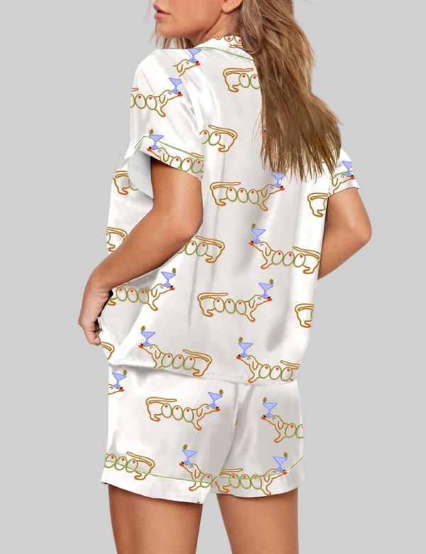 Martini Weenie Dachshund Lover Pajama Set 2