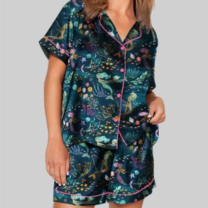 Mermaid Music Undersea Beauty Animals and Plants Pajama Set 1