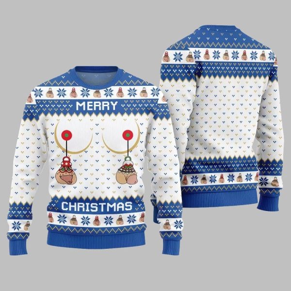 Merry Christmas Humorous Ugly Sweater Christmas 2025 2