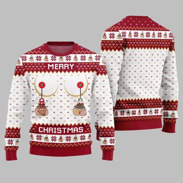Merry Christmas Humorous Ugly Sweater Christmas 2025 3