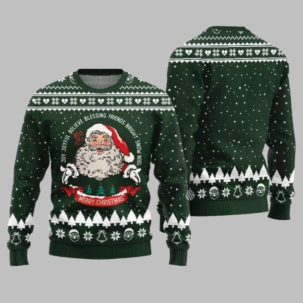 Merry Christmas Santa Ugly Sweater Christmas 2025 2