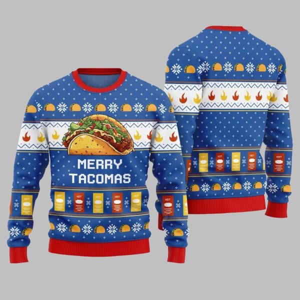Merry Tacomas Ugly Sweater Christmas 2025 3