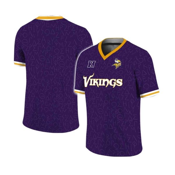 Minnesota Vikings Soccer Football Jersey 2025 1 2