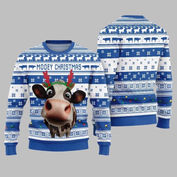 Mooey Christmas Cow Ugly Sweater Christmas 2025 5