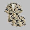 Mythical Black Cats Botanicals Pajama Set 1