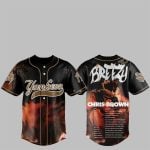 NY Yankees Chris Brown Breezy Bowl XX Stadium World Tour 2025 Jersey