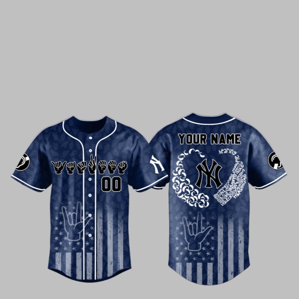 NY Yankees Deaf And Hard of Hearing Awareness Day 2025 Jersey 1 1 NY Yankees Deaf And Hard of Hearing Awareness Day 2025 Jersey 1 1