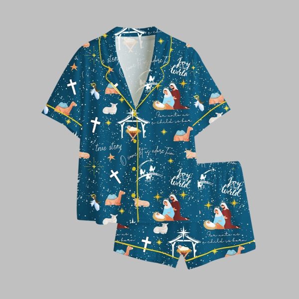 Nativity Christian Christmas Pajama Set 1
