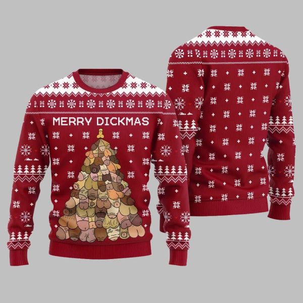 Naughty Funny Merry Dickmas Ugly Sweater Christmas 2025 5