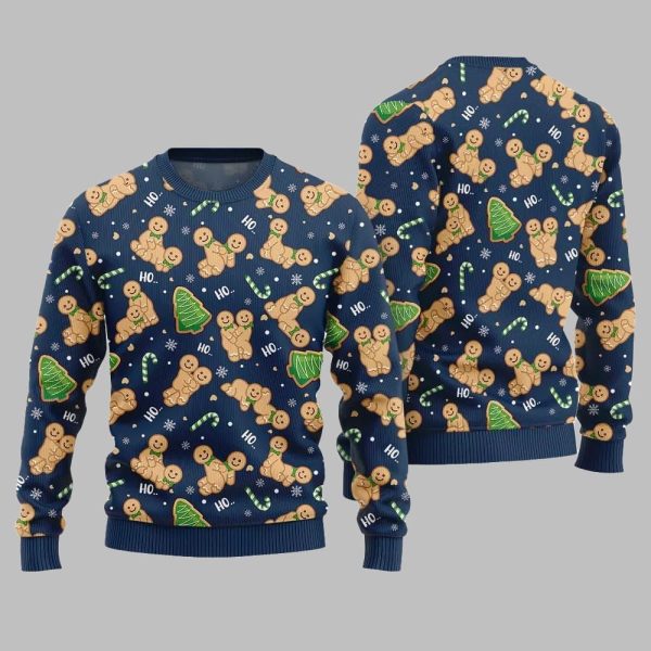 Naughty Gingerbread Ugly Sweater Christmas 2025 3