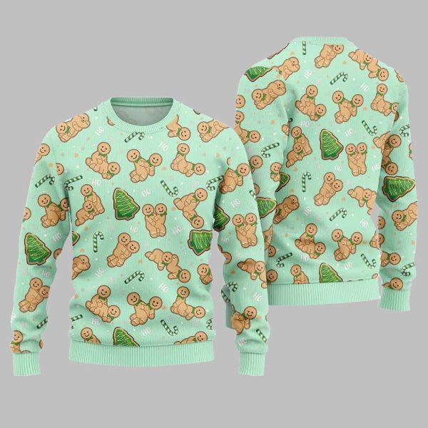 Naughty Gingerbread Ugly Sweater Christmas 2025 4