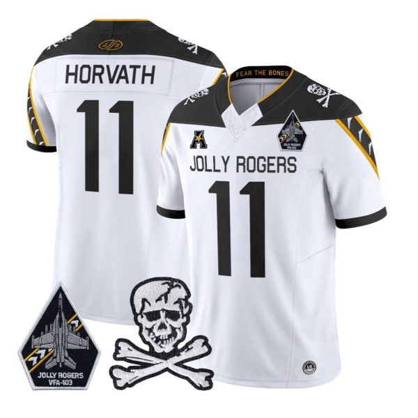 Navy Midshipmen Jolly Rogers VFA 103 Horvath Jersey 1 2