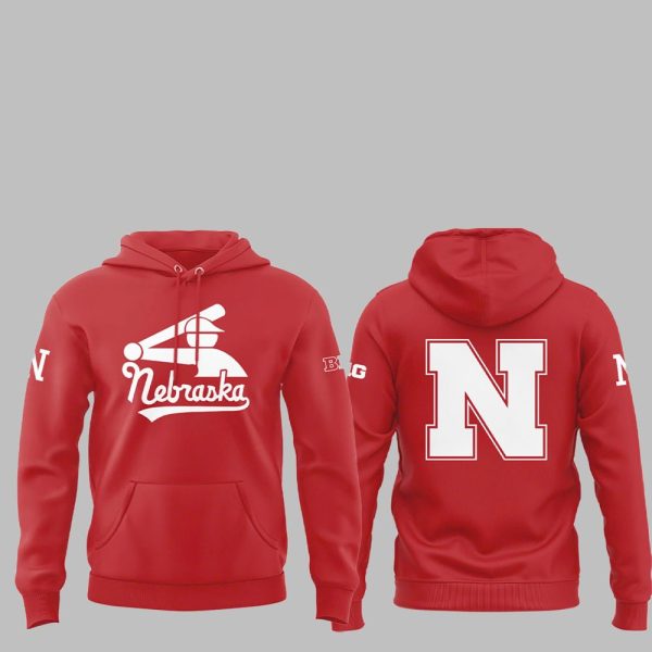 Nebraska Cornhuskers Baseball Stickman Shirt 2025 4