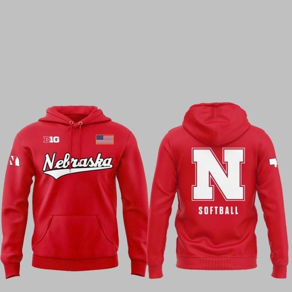 Nebraska Cornhuskers Softball Big Ten Hoodie 2025 2