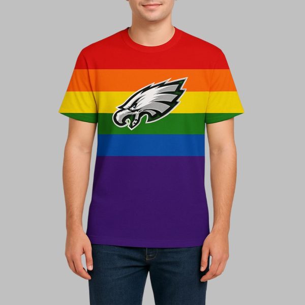 Nick Sirianni Eagles Rainbow Shirt 2