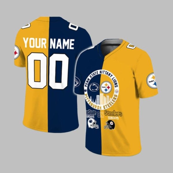 Nittany Lions On Saturdays Steelers On Sundays Jersey 1 1