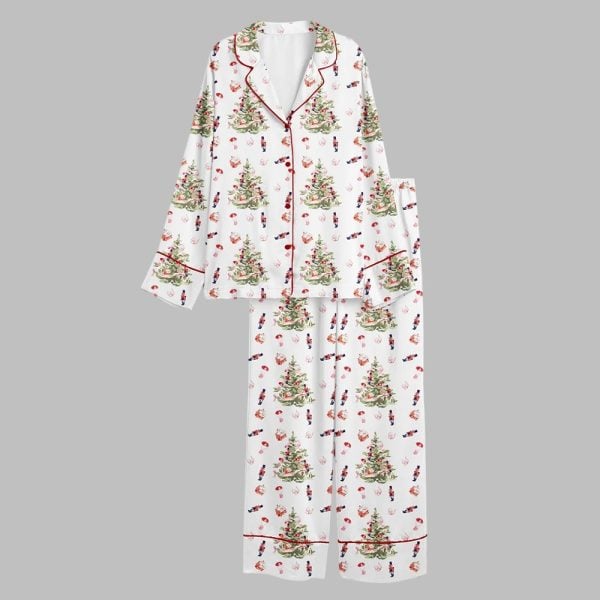 Nutcracker Toy Tree Christmas Holiday Pajamas Set 2