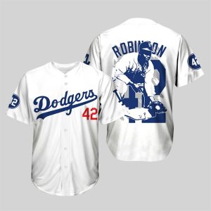 Dodgers Jackie Robinson 42 Baseball Jersey 2025 1