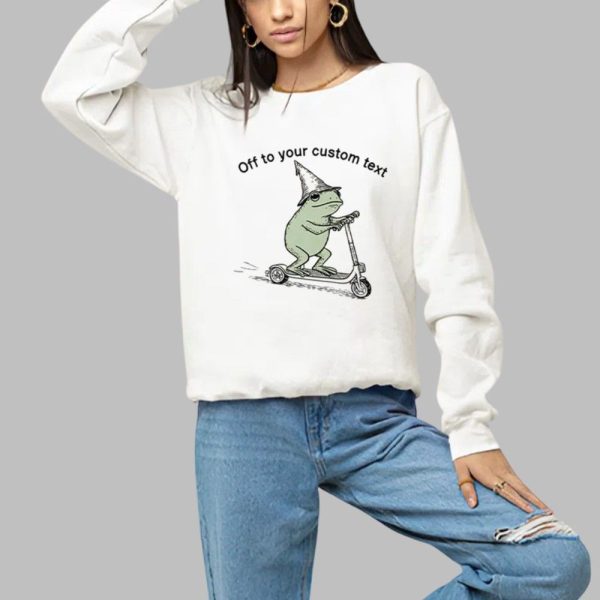 Off To Commit Frog Custom Text Shirt 1 a