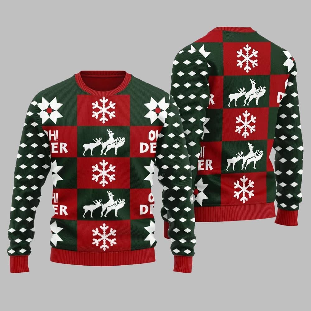 Oh Deer Ugly Sweater Christmas 2025 1 Oh Deer Ugly Sweater Christmas 2025 1
