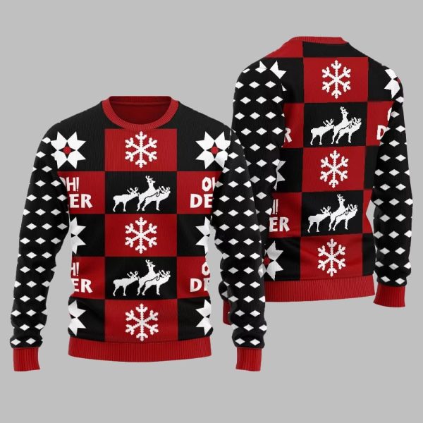 Oh Deer Ugly Sweater Christmas 2025 2