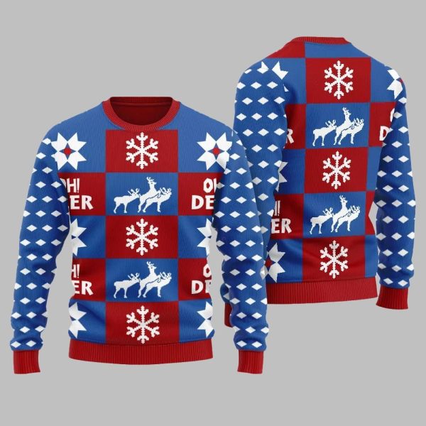 Oh Deer Ugly Sweater Christmas 2025 3