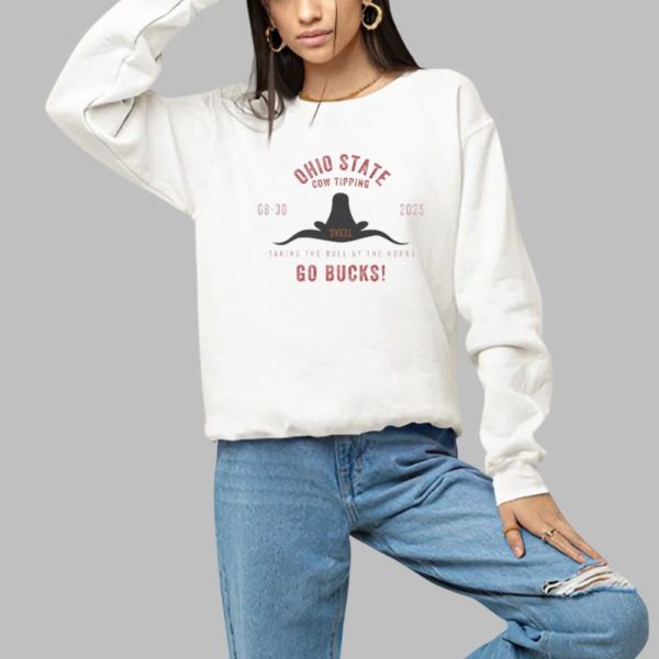 Ohio State Vs Texas Cow Tipping Football Game 2025 Shirt 1 a