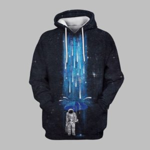 2025 Halloween Astronaut Standing Under The Rain Costume Hoodie 1 1