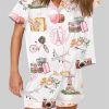 Paris France Girls Trip Family Vacation Summer Travel Pajama Set 3