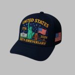 Patriots United States 1776 2026 250th Anniversary Hat