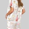Pearls And Prosecco Bridal Shower Party Champagne Pajama Set 2