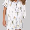 People Swimming In Pool Summer Minimalist Tiny Swimmers Pajama Set 3