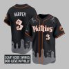 Phillies Harper Scary Good Swings Boo-Lieve In Philly Jersey 2025