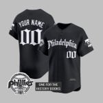 Phillies Retro Gothic Black Edition Jersey 2025