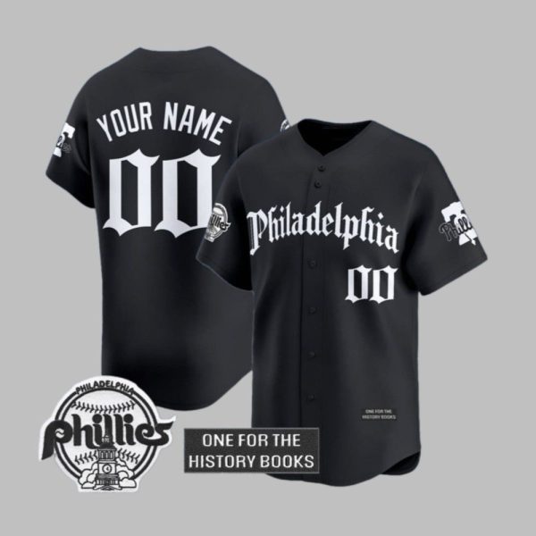 Phillies Retro Gothic Black Edition Jersey 2025 1 1