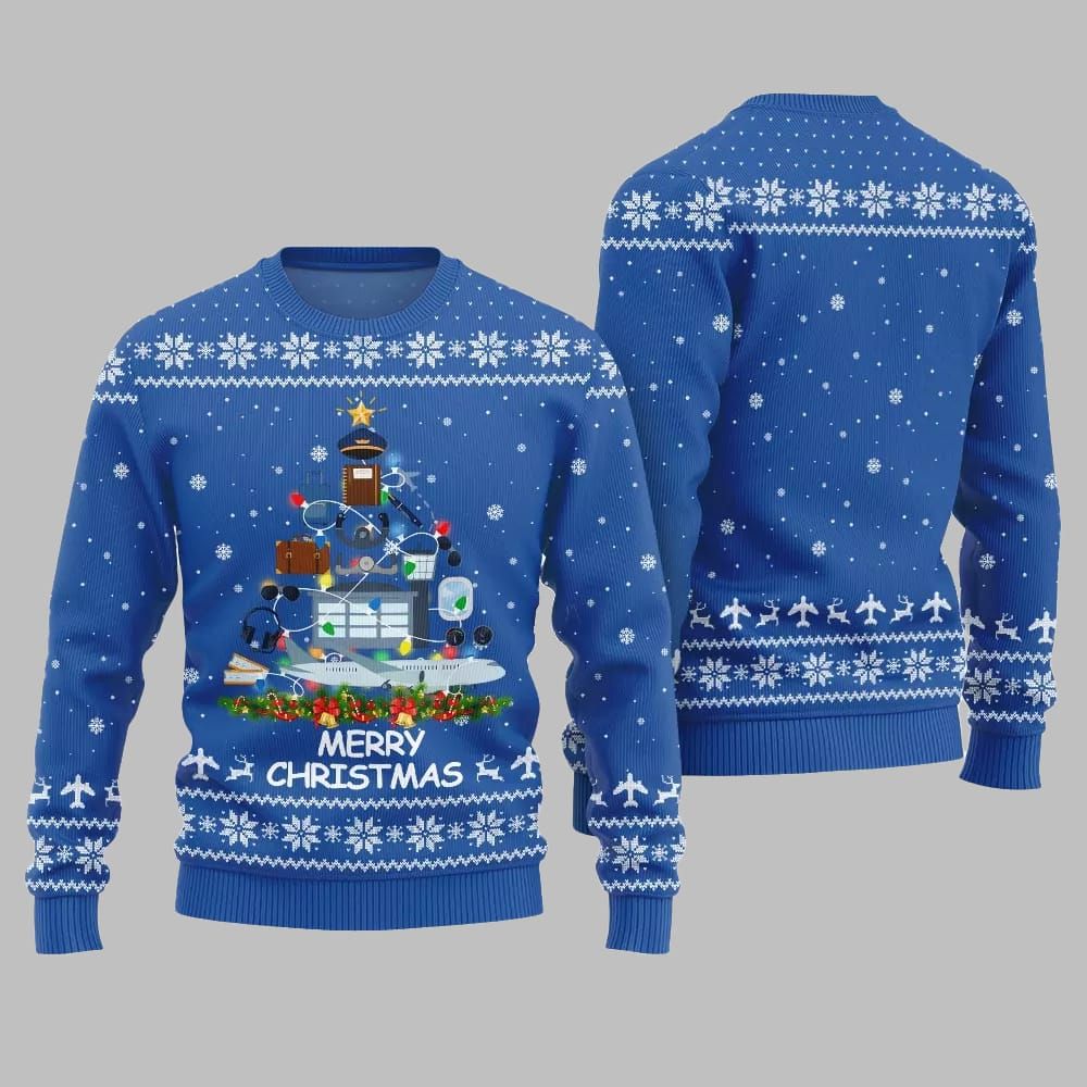 Pilot Merry Christmas Tree Ugly Sweater Christmas 2025 1 Pilot Merry Christmas Tree Ugly Sweater Christmas 2025 1