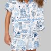 Portugal Whimsical Style Illustration Pajama Set 3