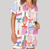 Preppy Pickle Paddle Pickleball Pajama Set 1