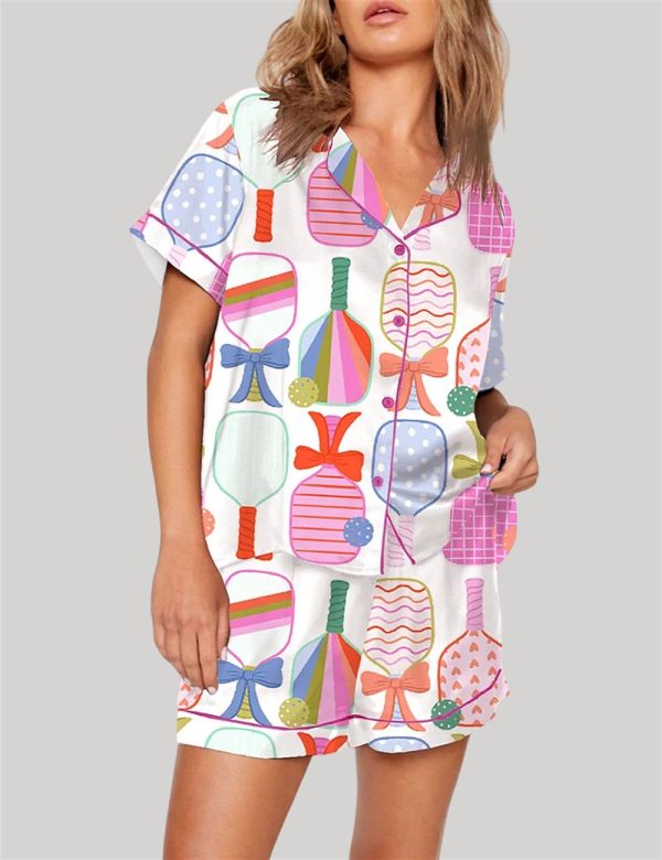 Preppy Pickle Paddle Pickleball Pajama Set 1
