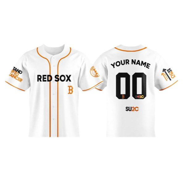 Red Sox 2025 Stand Up To Cancer Night Jersey 1 2