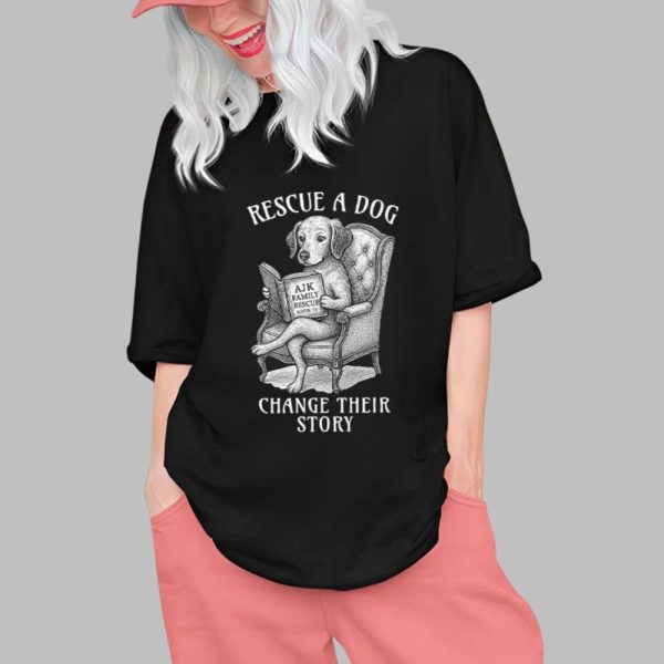 Rescue A Dog Change Their Story Shirt 0 1