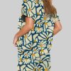 Retro Daisy Flower Power Blue Floral Vintage Groovy Pajama Set 3