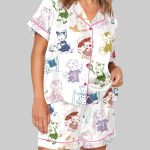 Retro Kitten Cute Pajama Set