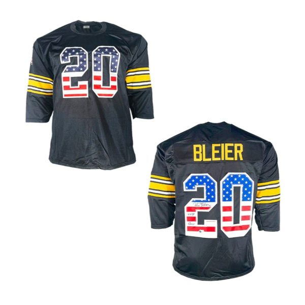 Rocky Bleier SB Champs Inscription Pittsburgh American Flag Jersey 2025 1 2