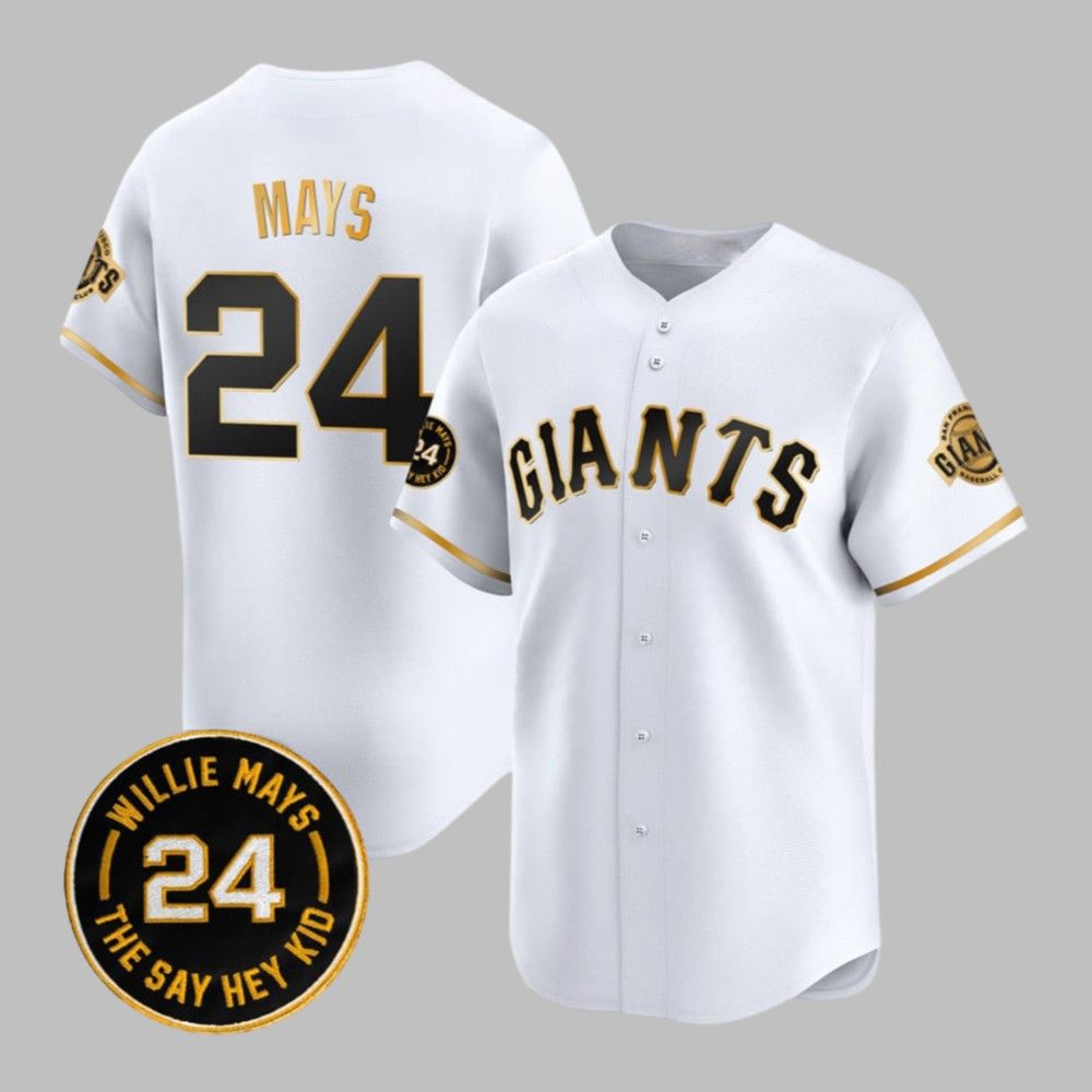 SF Giants Willie Mays 24 The Say Hey Kid Jersey 2025 SF Giants Willie Mays 24 The Say Hey Kid Jersey 2025