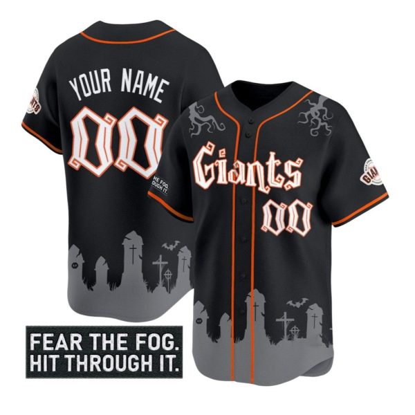 San Francisco Giants Halloween Fear The Fog Hit Through It 2025 Jersey Photoroom 1 1 2